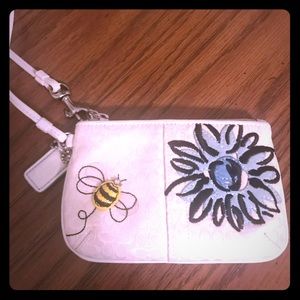 Authentic Coach Bumblebee Wristlet